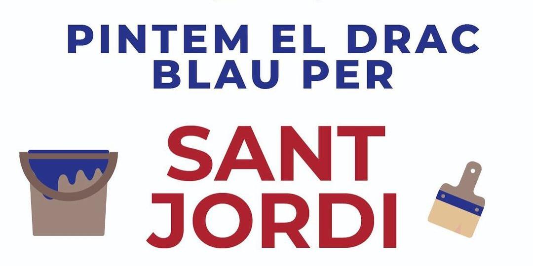 Activitat infantil 'Pintem el drac blau per Sant Jordi'