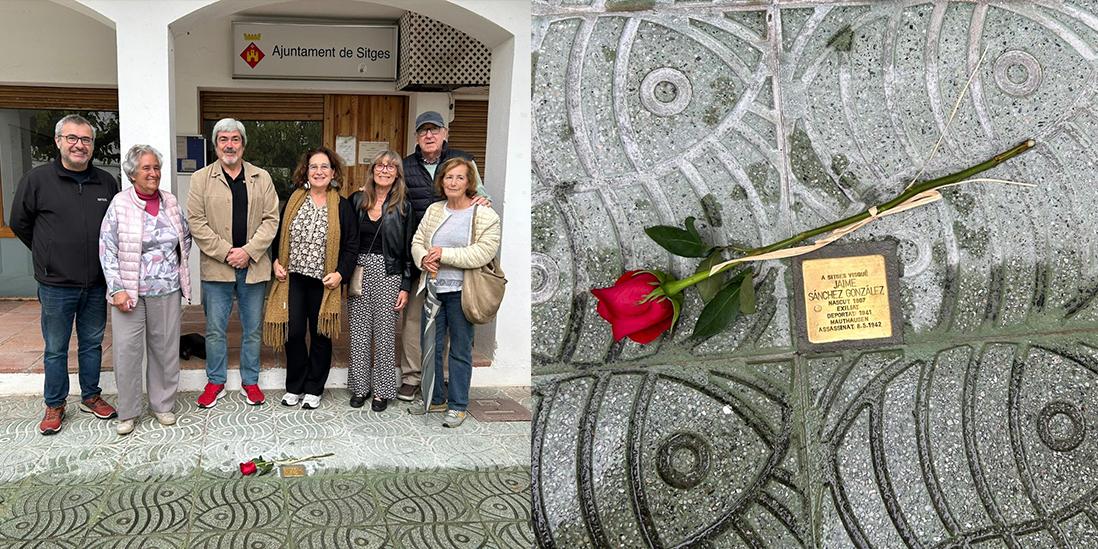 El poble de Garraf ja té la llamborda pel deportat Jaime Sánchez González