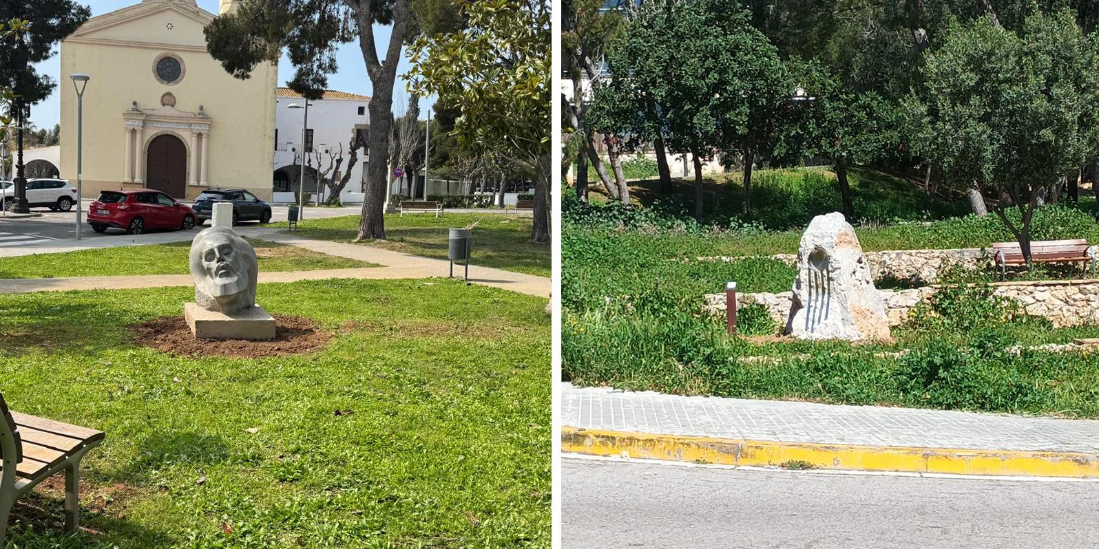 L’Ajuntament reubica dues escultures en el marc del pla de treball del Parc escultòric